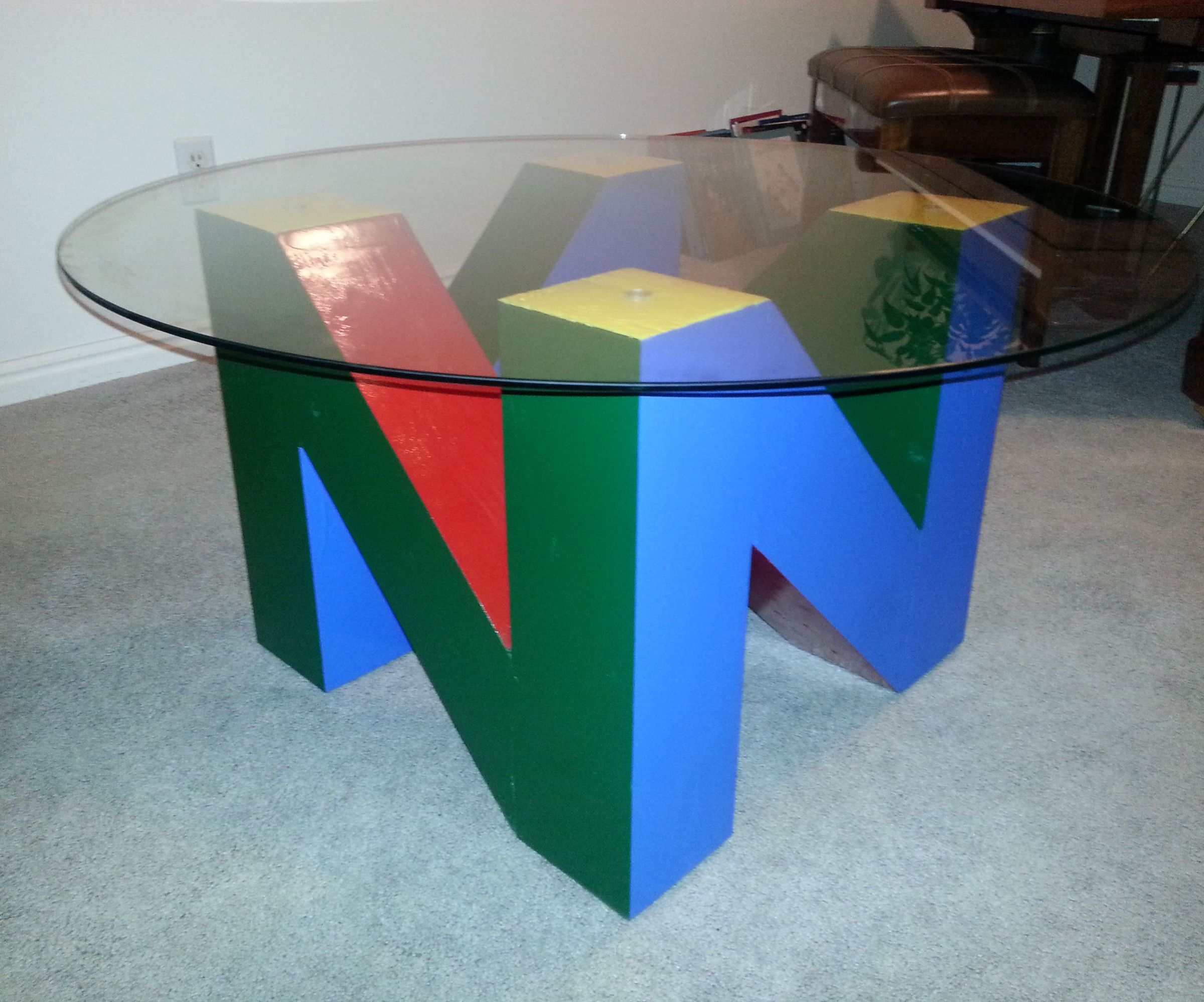 "N" Table - the N64 Logo End Table