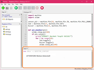 Thief Alarm With Raspberry Pi Pico