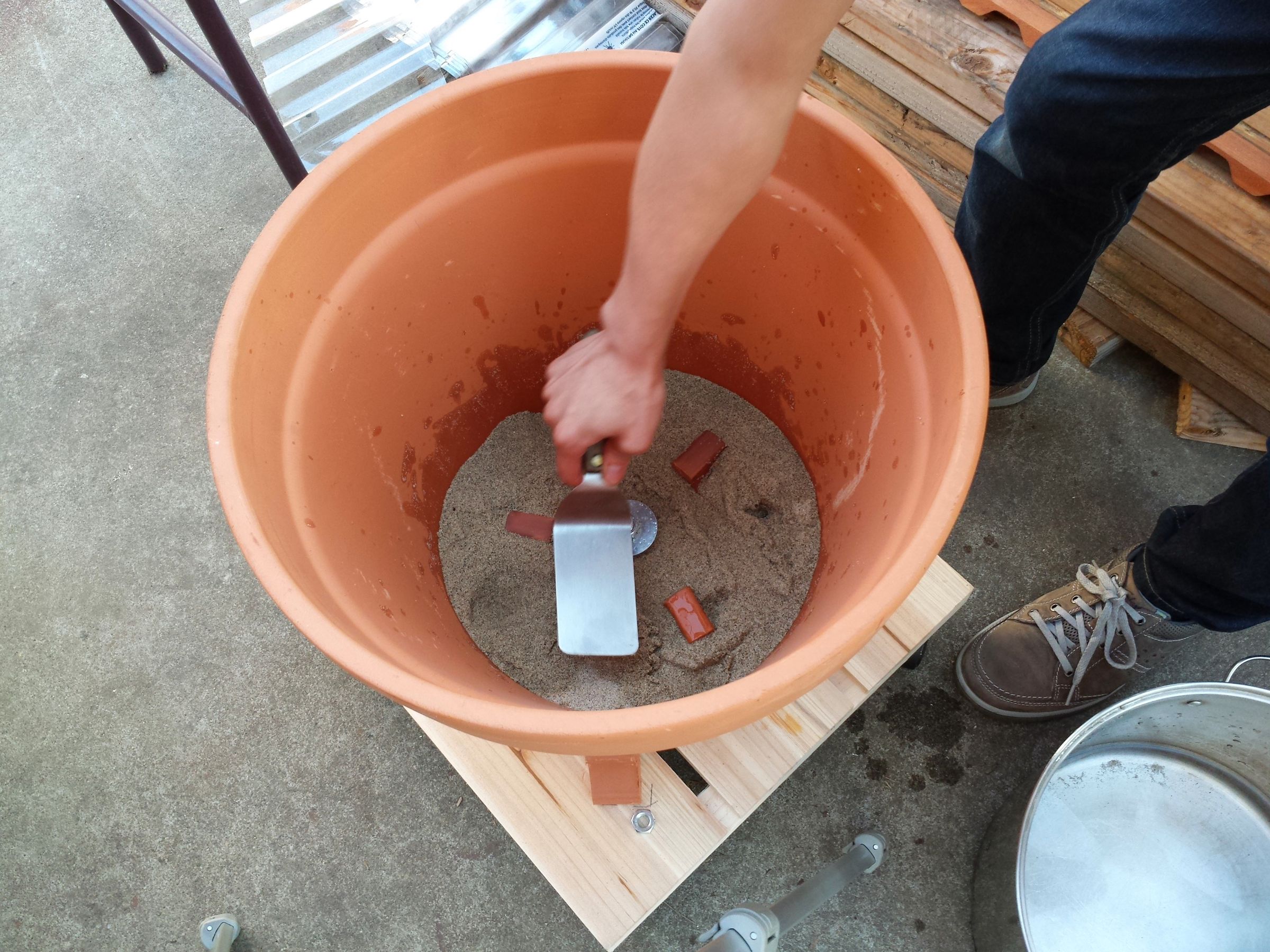 Prepare the Washer on the Bolt to Seal the Inner Pot