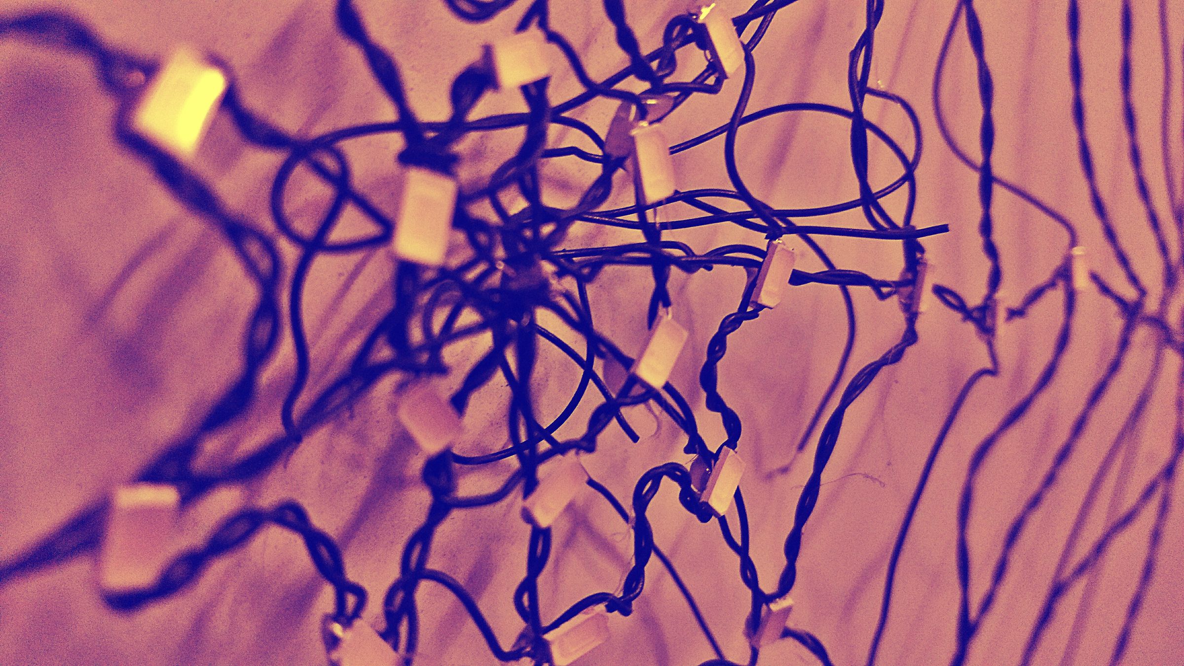 DIY Spiderweb Audio Spectrum