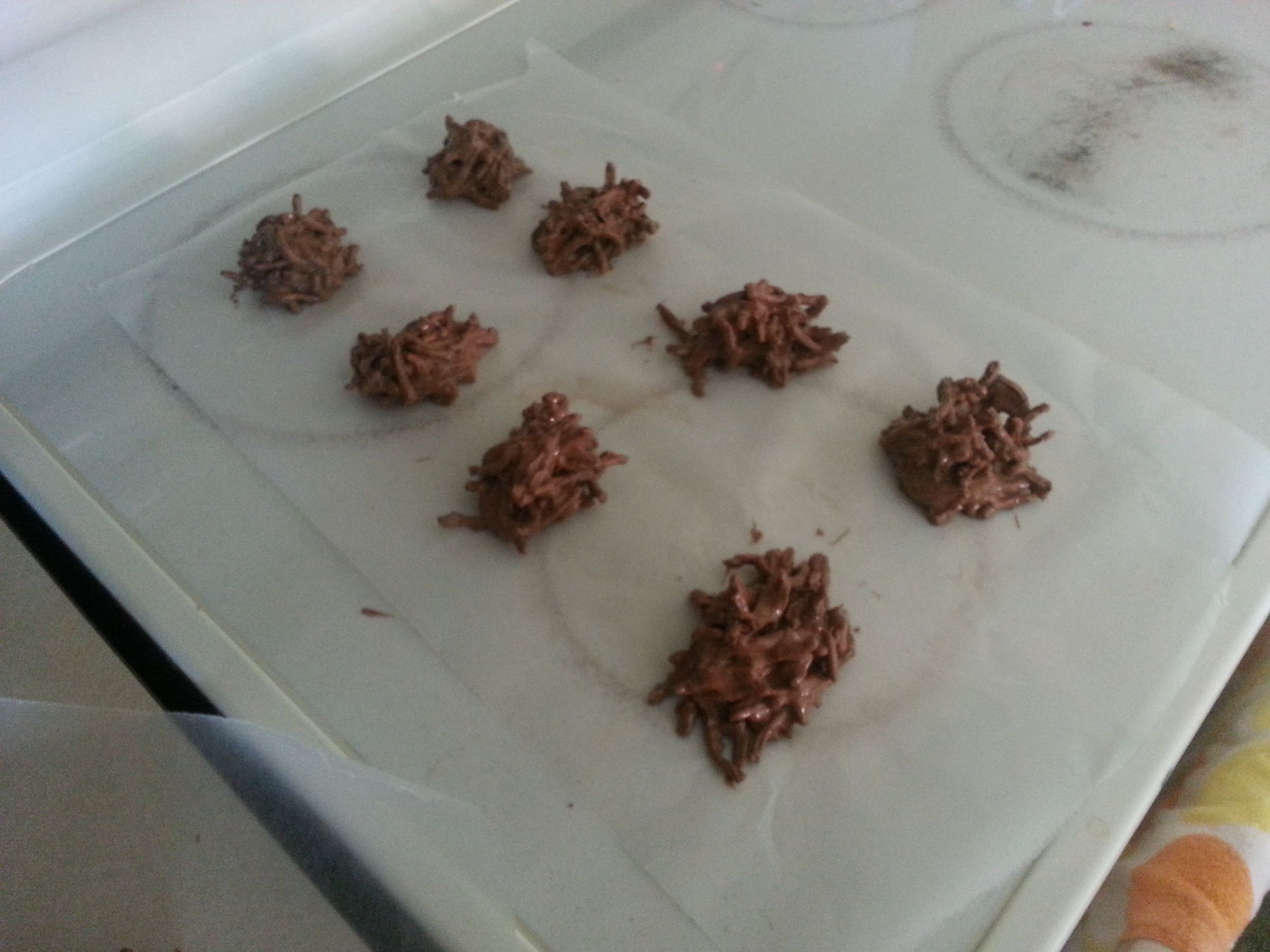 Chocolate Chow Mein Clusters Instructables