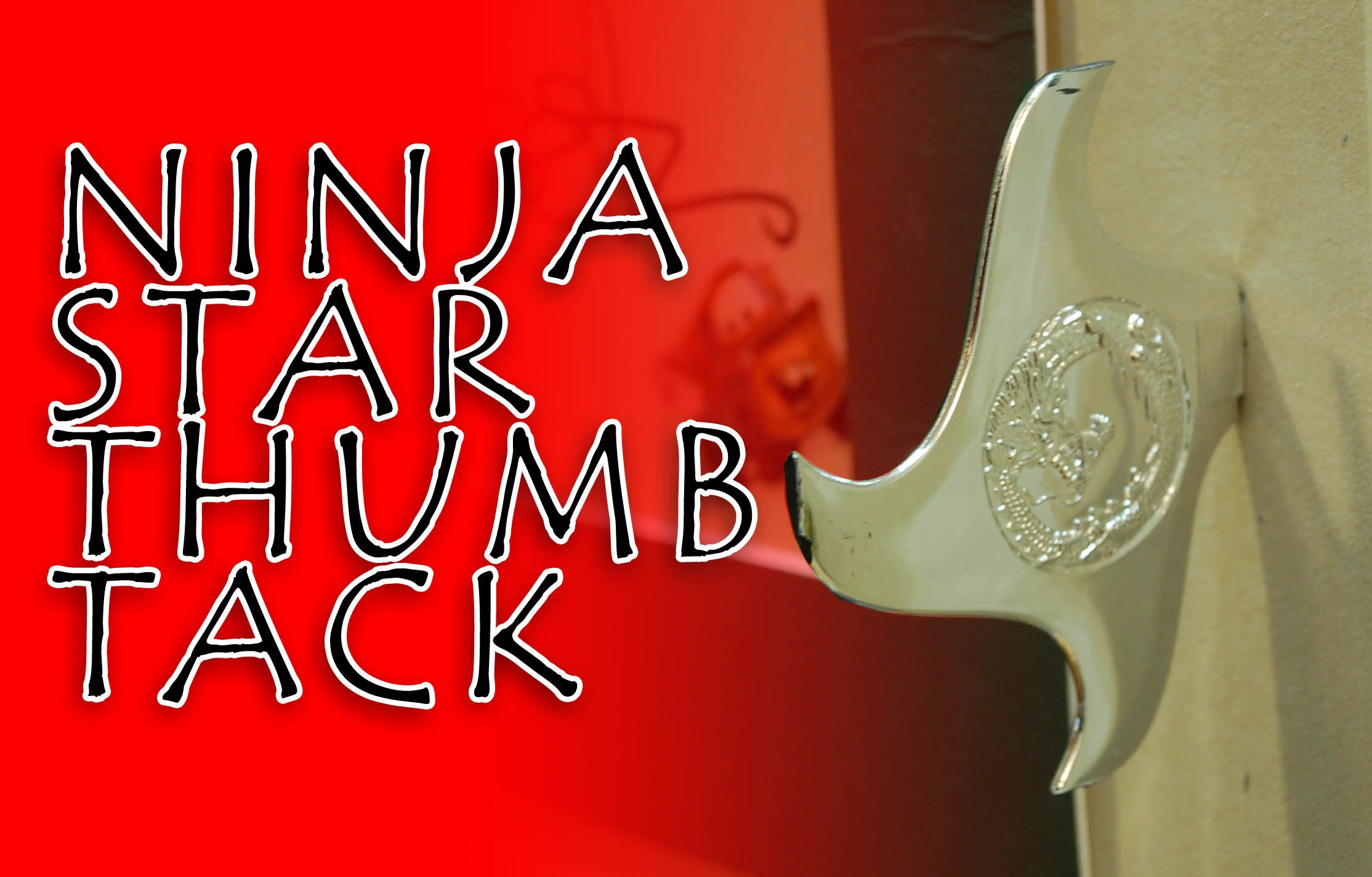 Ninja Star Thumb Tacks 5 Steps Instructables