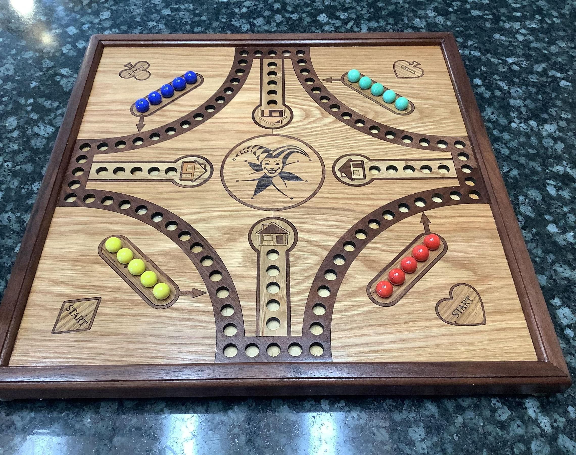 Marbles and Jokers Board Game - DXF Files Included