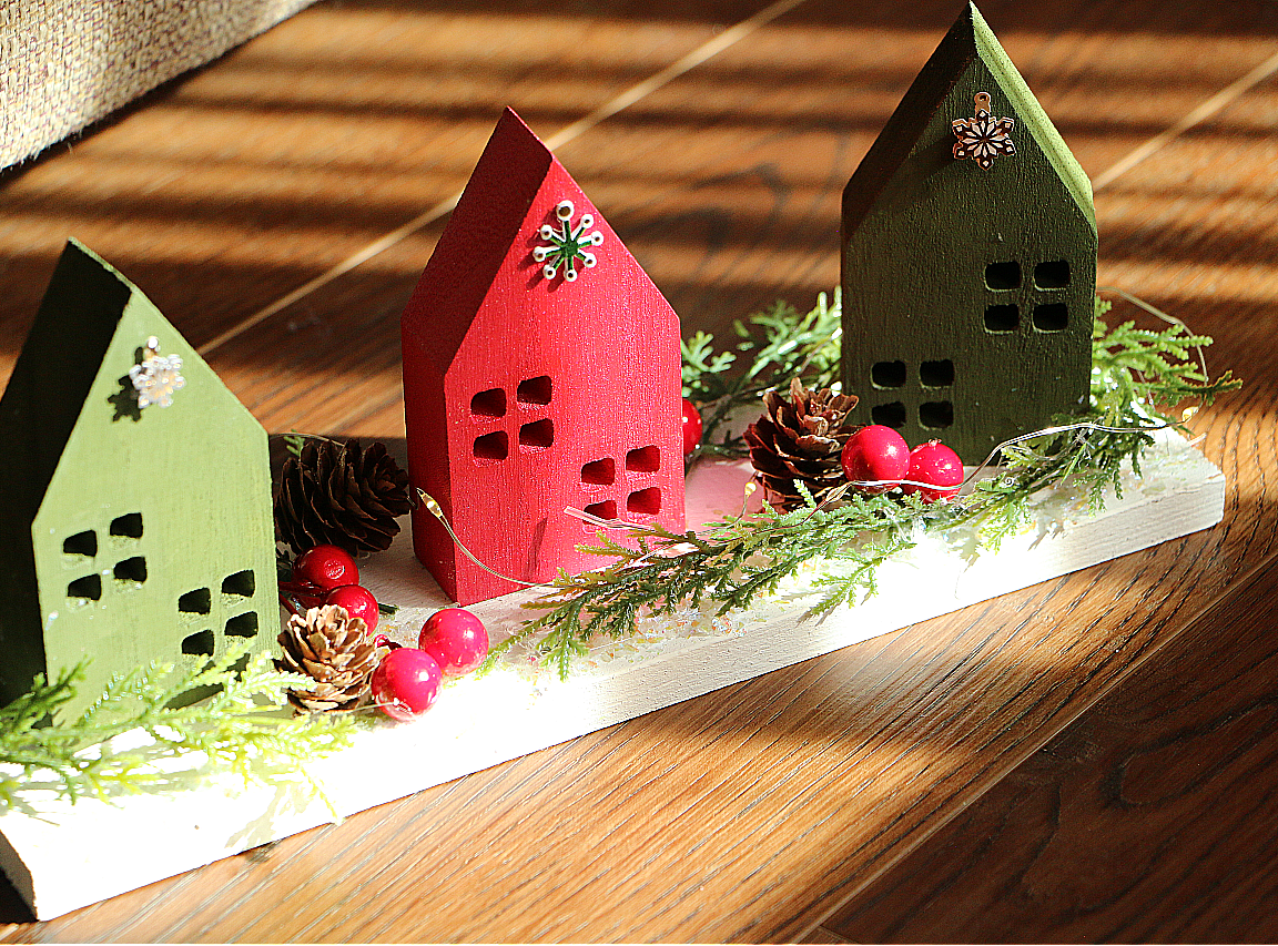 DIY Mini Christmas Village Display