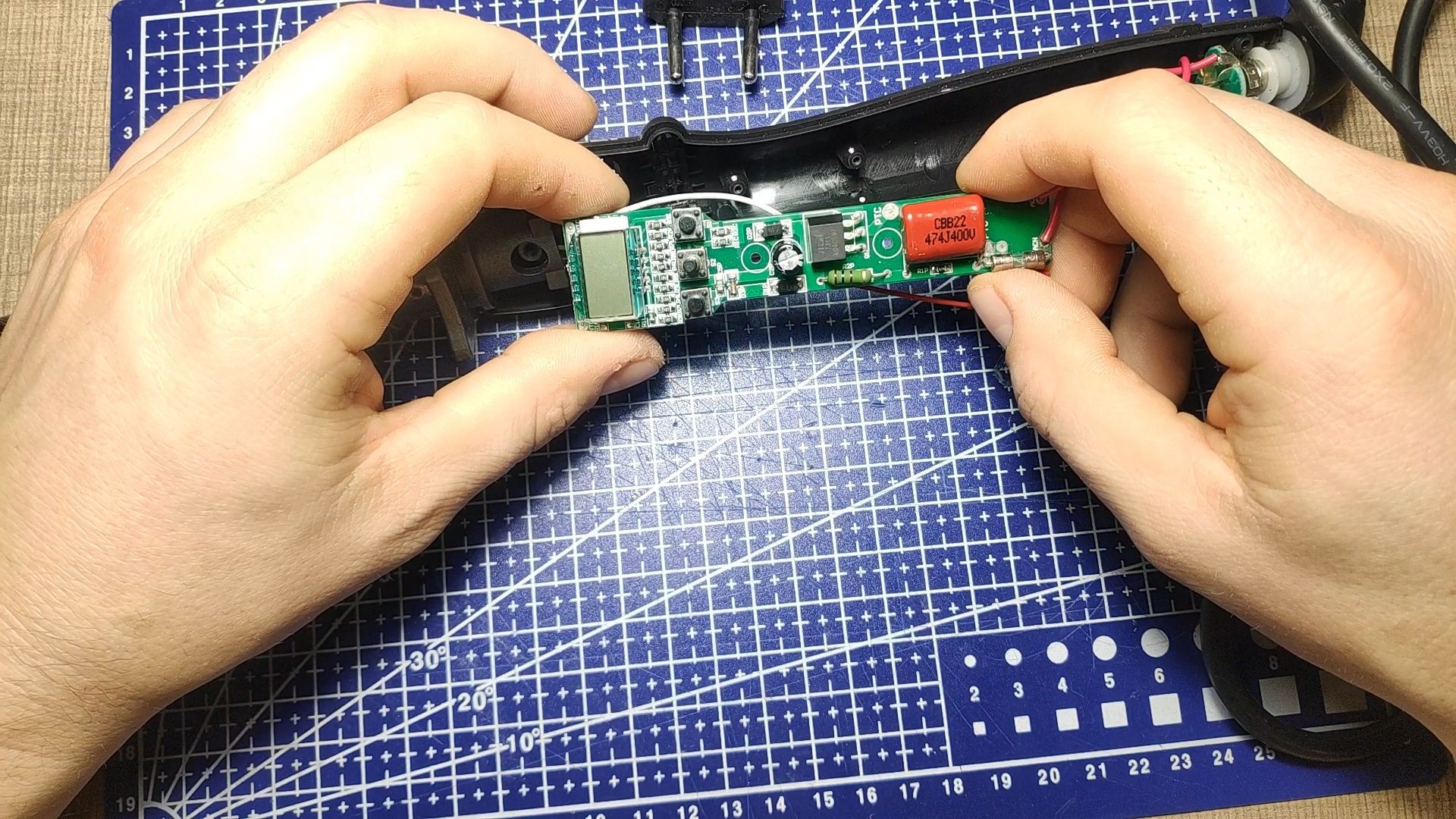 Curling Iron Repair Thyristor Diagnosis and Replacement 5 Steps