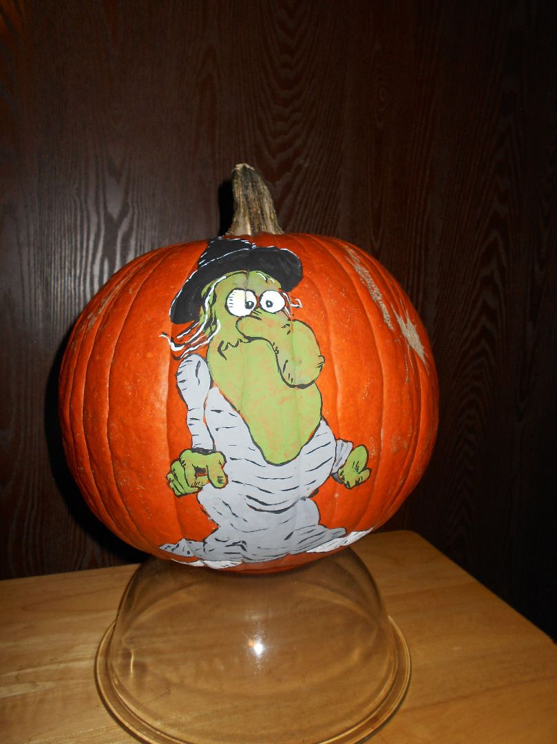 Pumpkin Painting - Witch