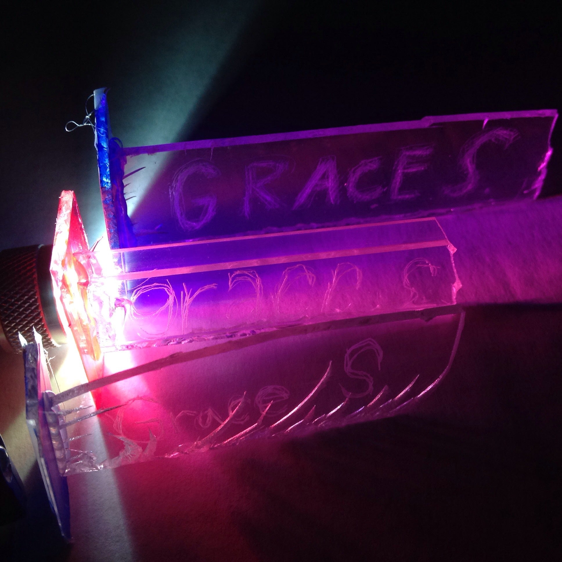 Light up name tag 6 steps instructables
