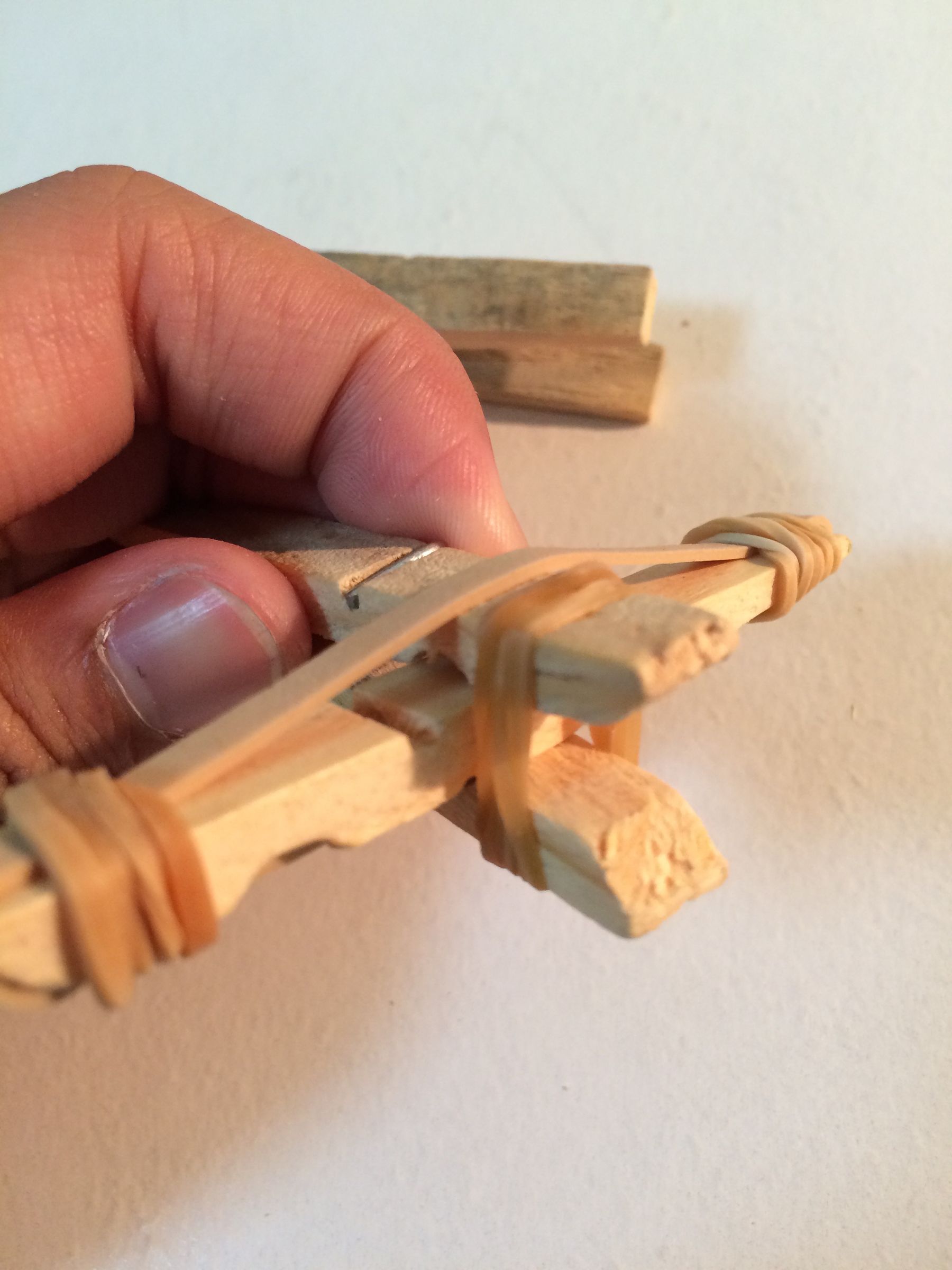 How to Make a Mini Clothespin Crossbow 7 Steps Instructables
