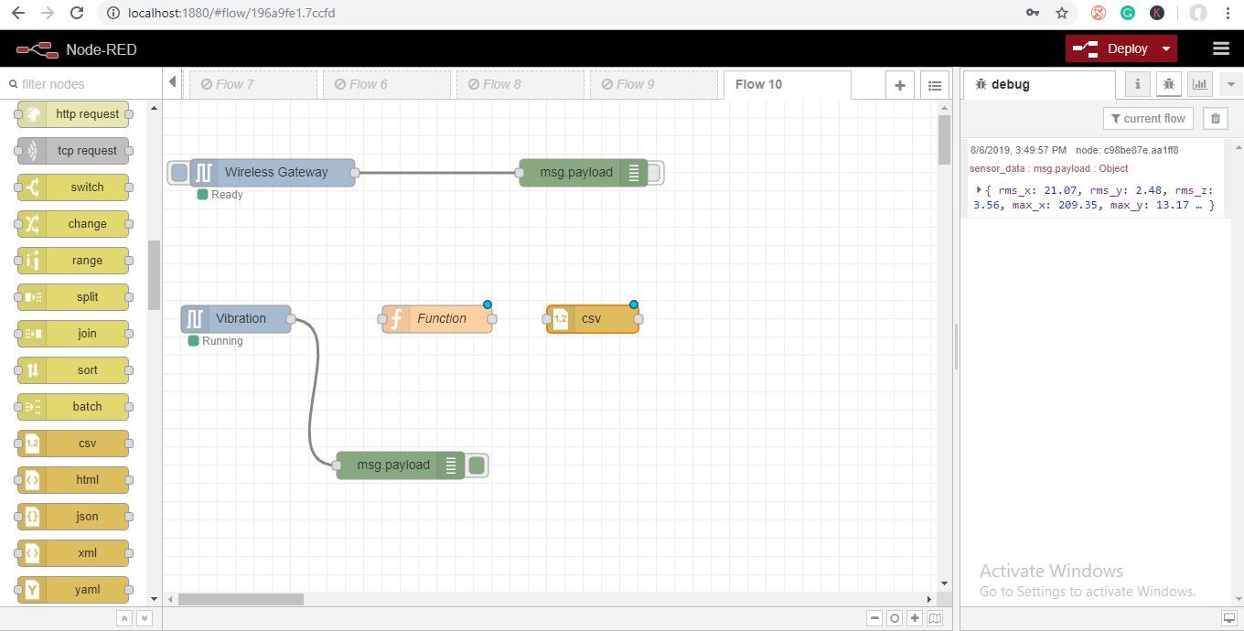 Sending Wireless Vibration and Temperature Sensor Data to Excel Using ...