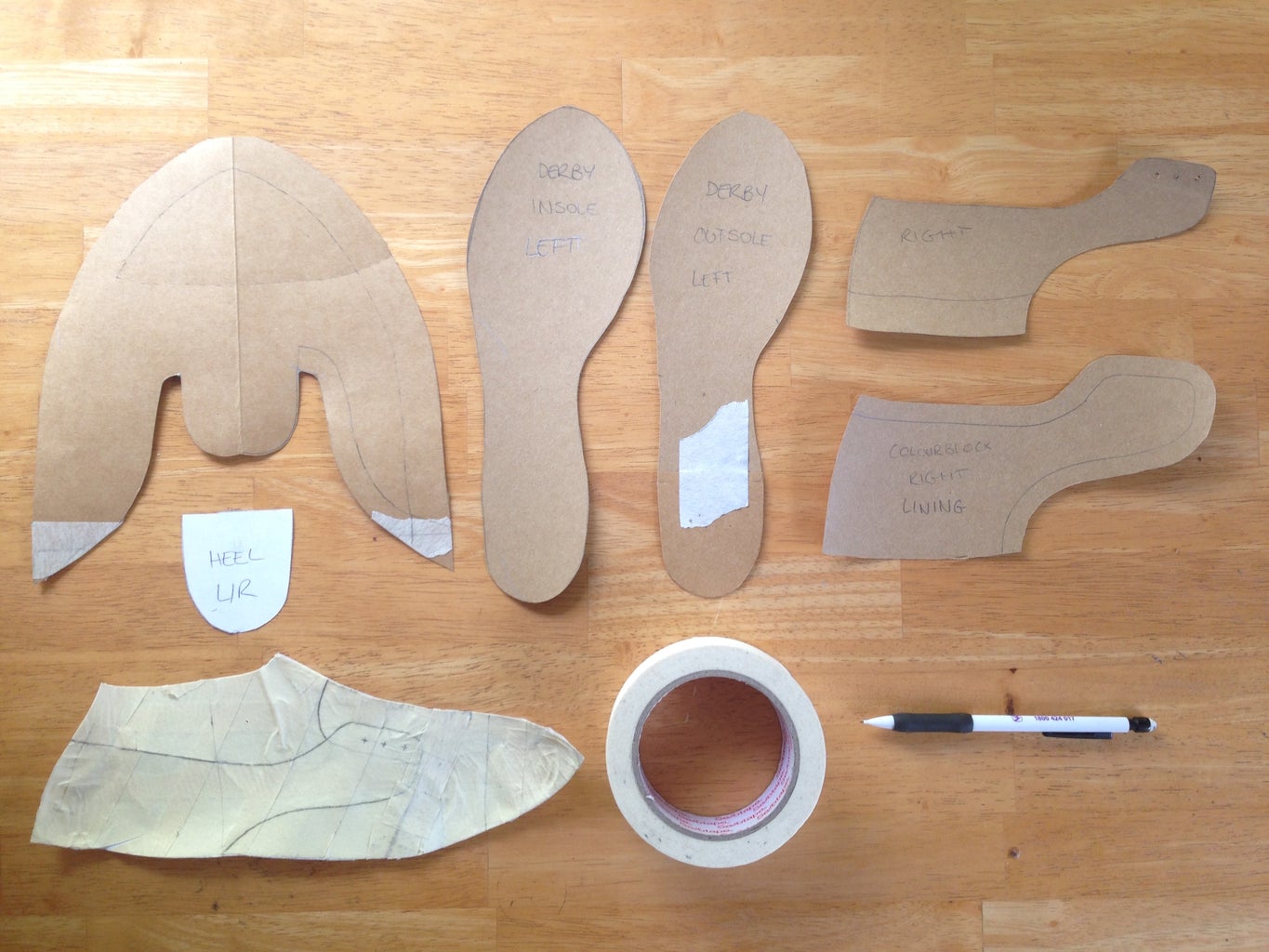 Paper Shoe Template Design