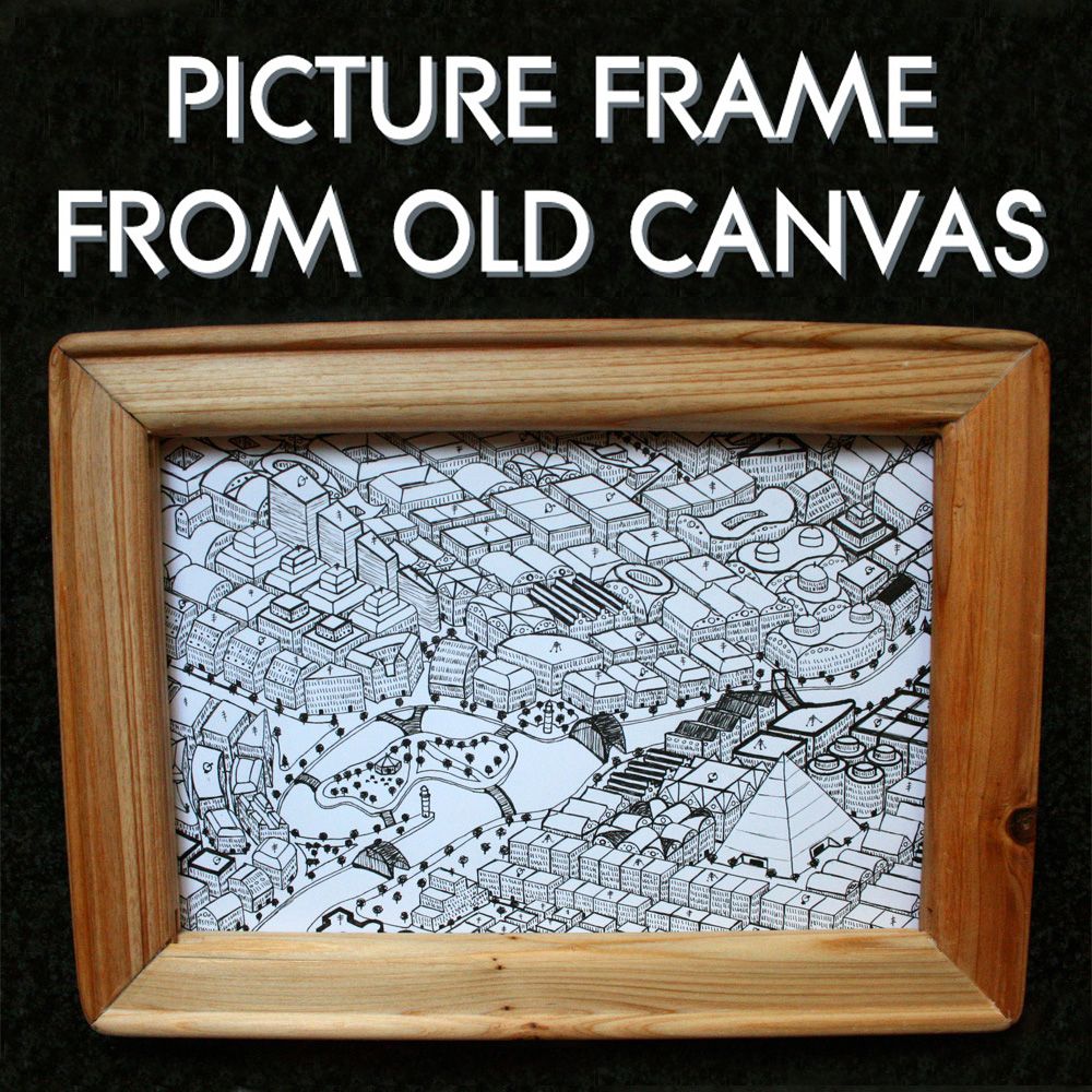 Frame From Old Canvas