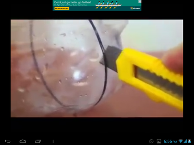 TAKE a PLASTIC BOTTLE AND MARK a CIRCULAR MARK AND CUT AS SHOWN IN THE PICTURES BELOW.