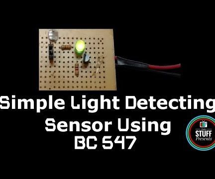 How to Make a Simple Light Detecting Sensor Using BC547