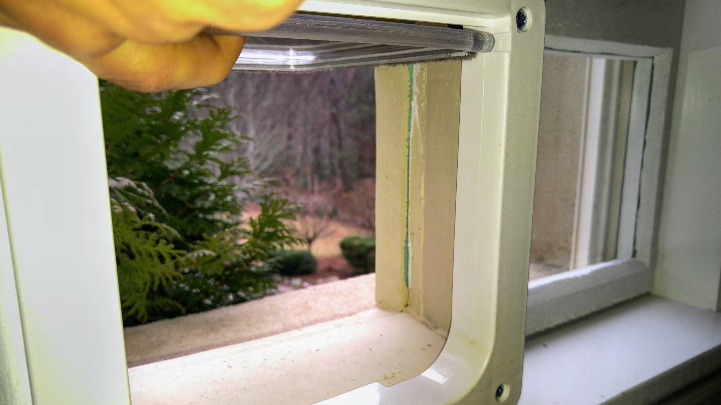 Pet Door Window Insert From XPS Foam and DoublePane Glass 8 Steps