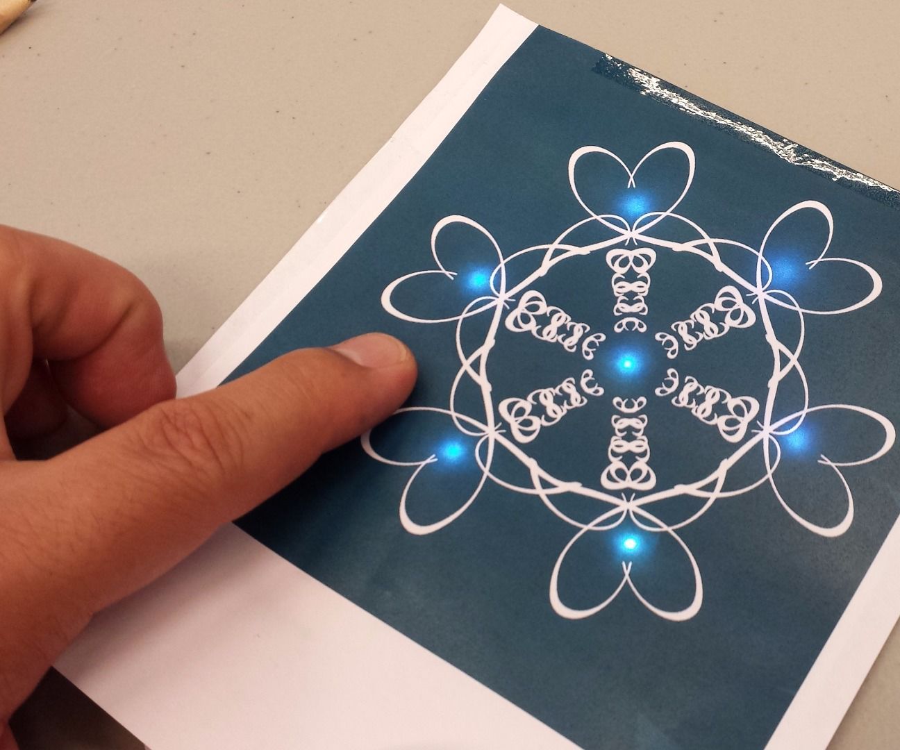 Paper Circuit SnowFlake