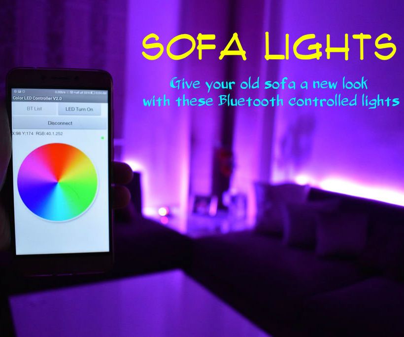 Bluetooth Controlled Sofa Lights