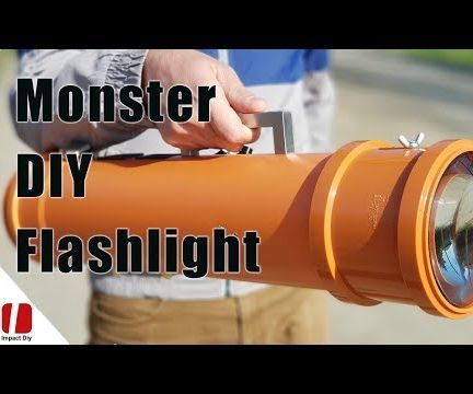 Monster 100w LED Flashlight 10,000 Lumens With Huge Lenses