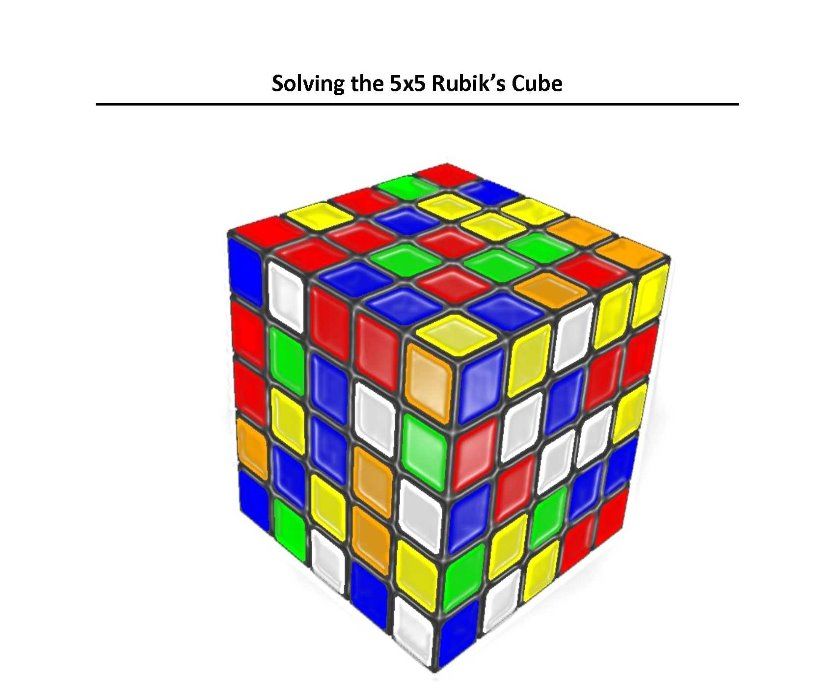 Solving a 5x5 Rubik's Cube