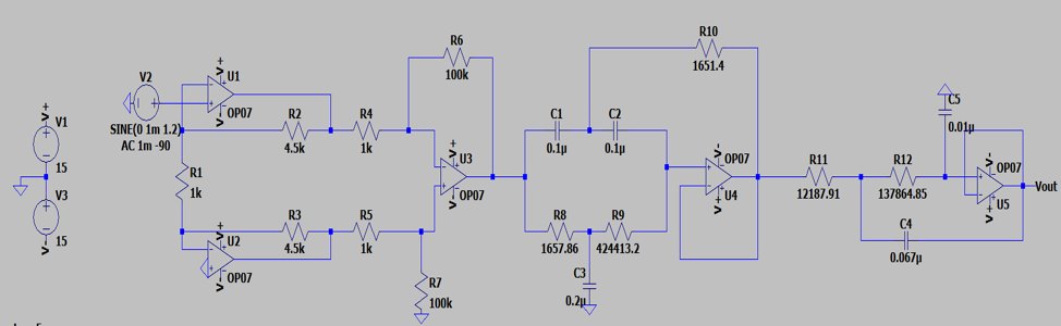 Electrocardiogram (ECG) Circuit : 5 Steps Circuit Diagram