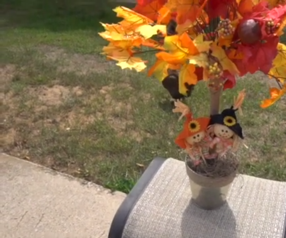 How to Create a Fall Maple Tree From Dollar Tree Items!