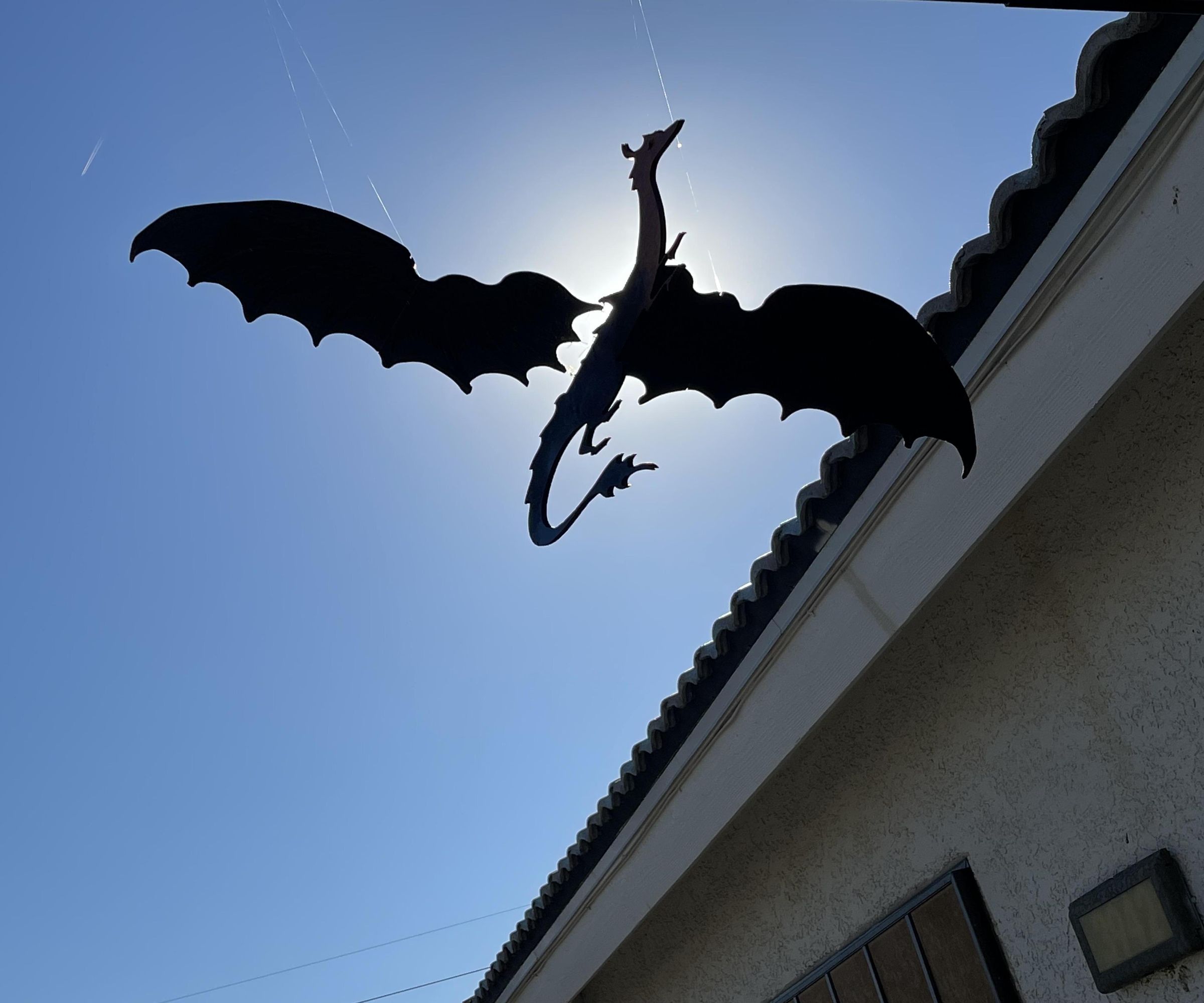Geek on a Glowforge - Flying Dragon Mobile