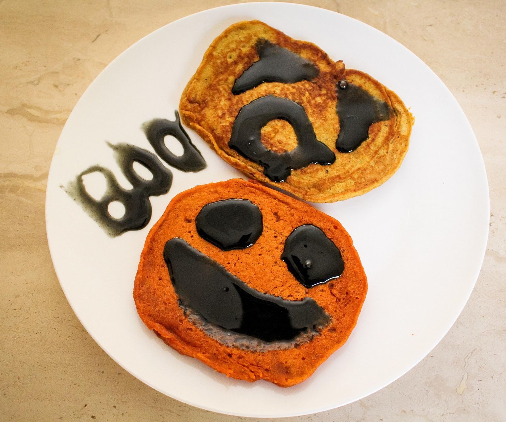 Pumpkin 'Spiced' Pancakes With Sinful Cinnamon Syrup