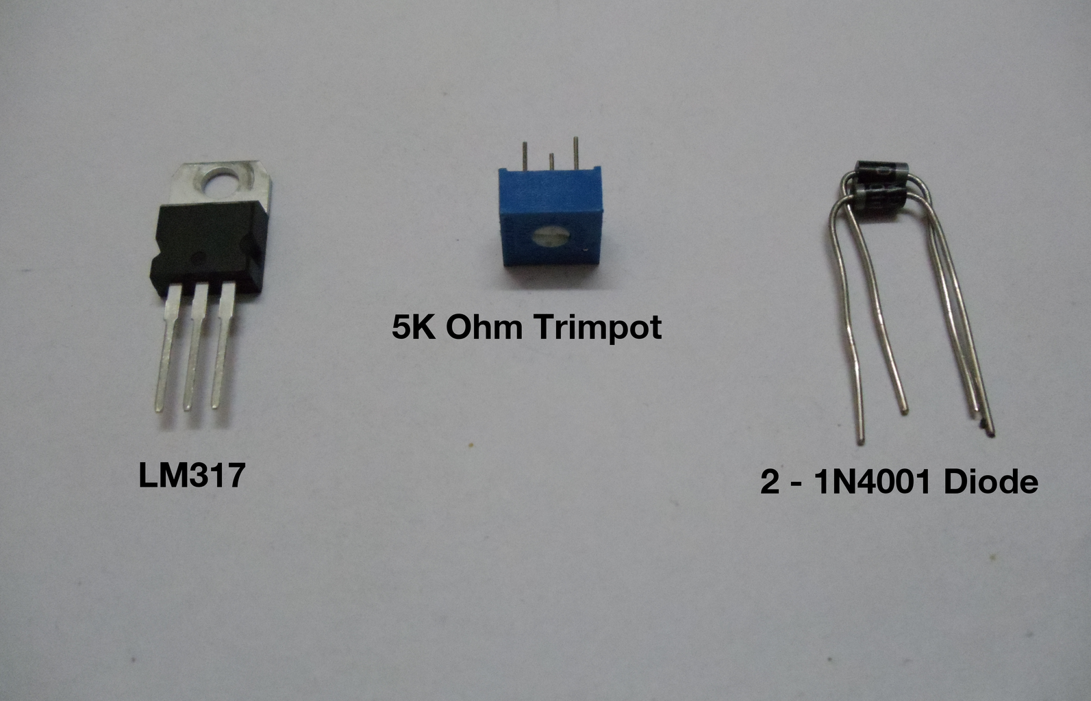 How to Build ADJUSTABLE VOLTAGE REGULATOR Using LM317 With SHORT ... Circuit Diagram