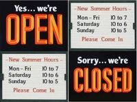 Keep Your Customer Well Informed Use the Changeable Letter Signs