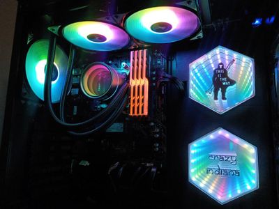 Custom ARGB Led Light PC Motherboard Sync With 3D Infinity Mirror Logo ...