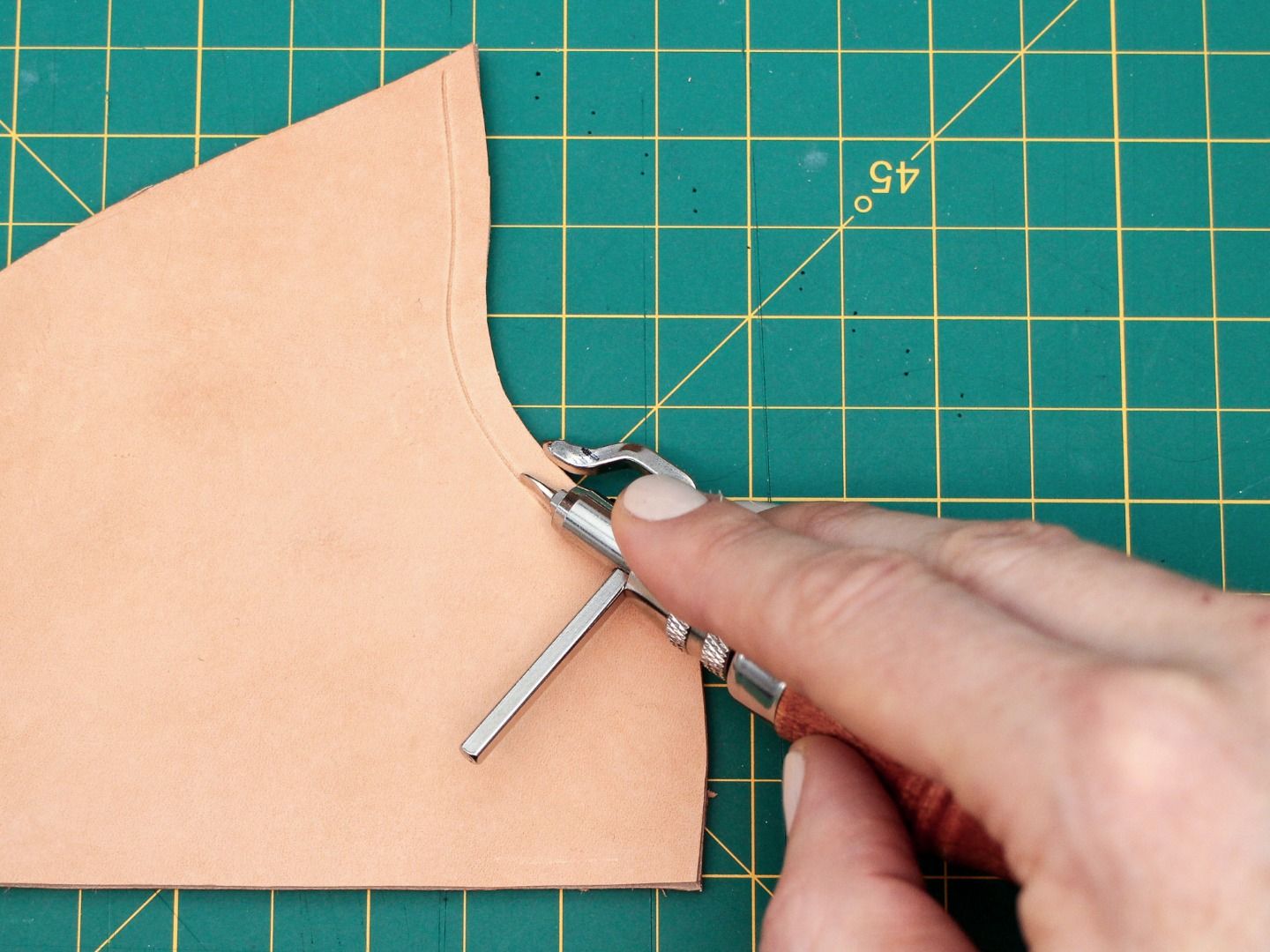 Creating Sewing Holes in Leather 7 Steps Instructables