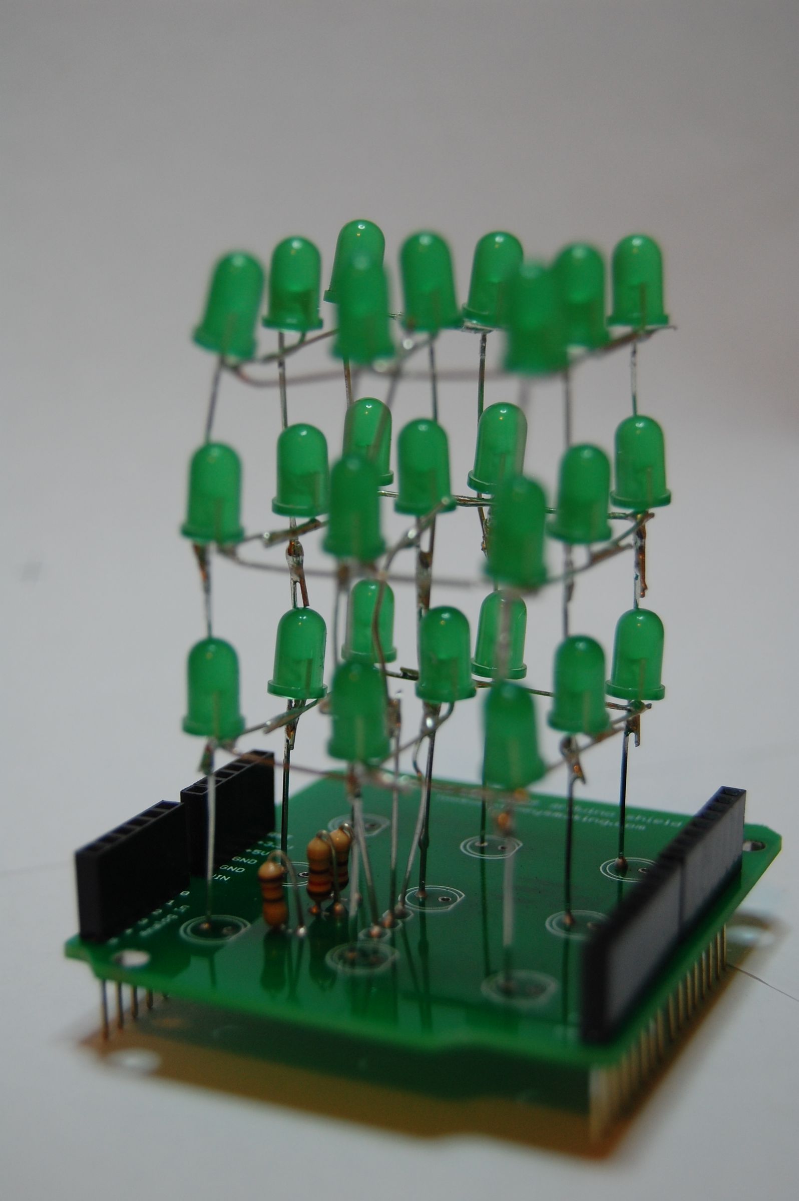 LWJM 3x3x3 Led Cube Arduino Shield