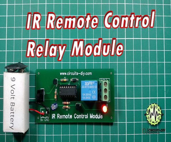 IR Remote Control Switch Using CD4017 4 Steps