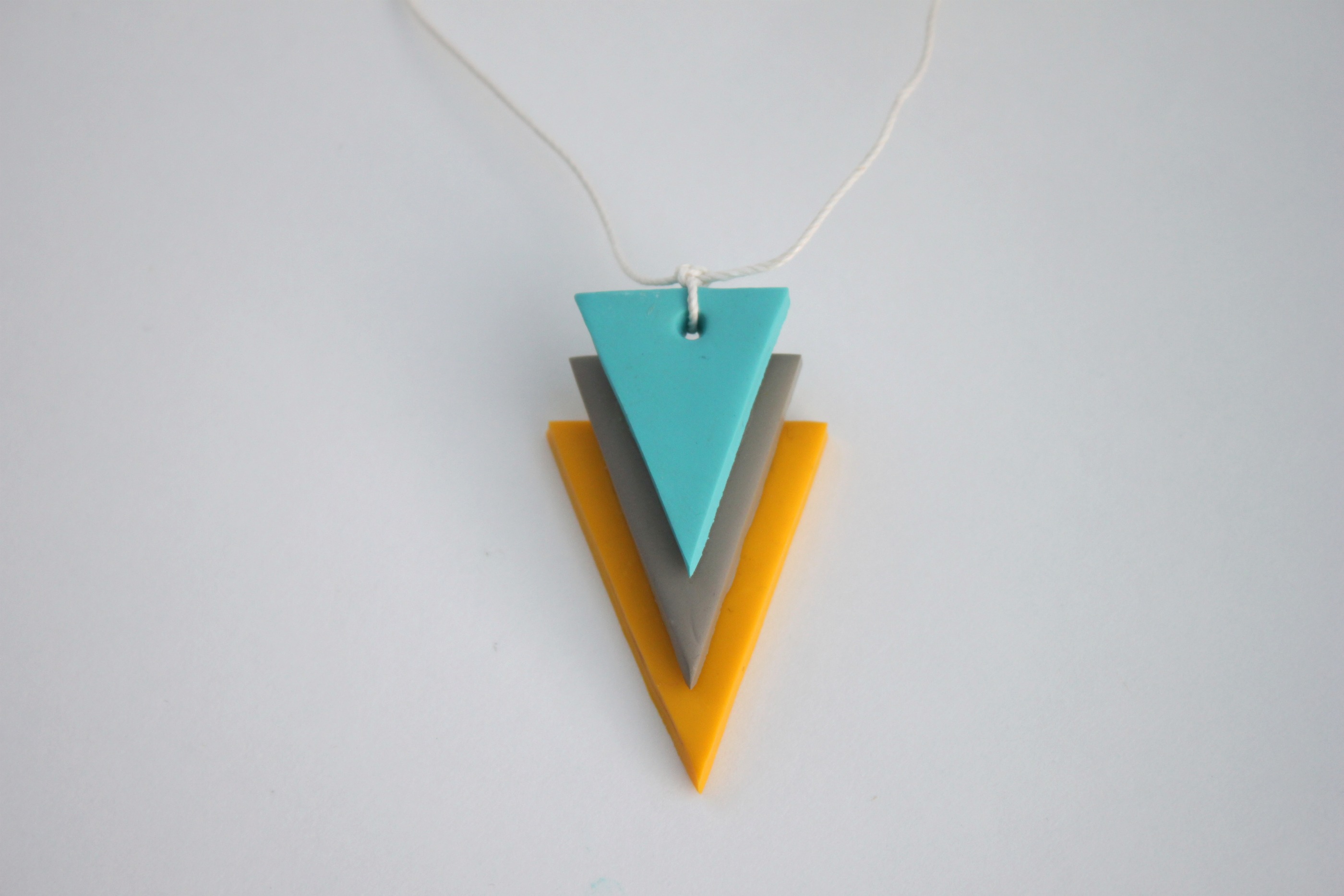 DIY geometric necklace pendant