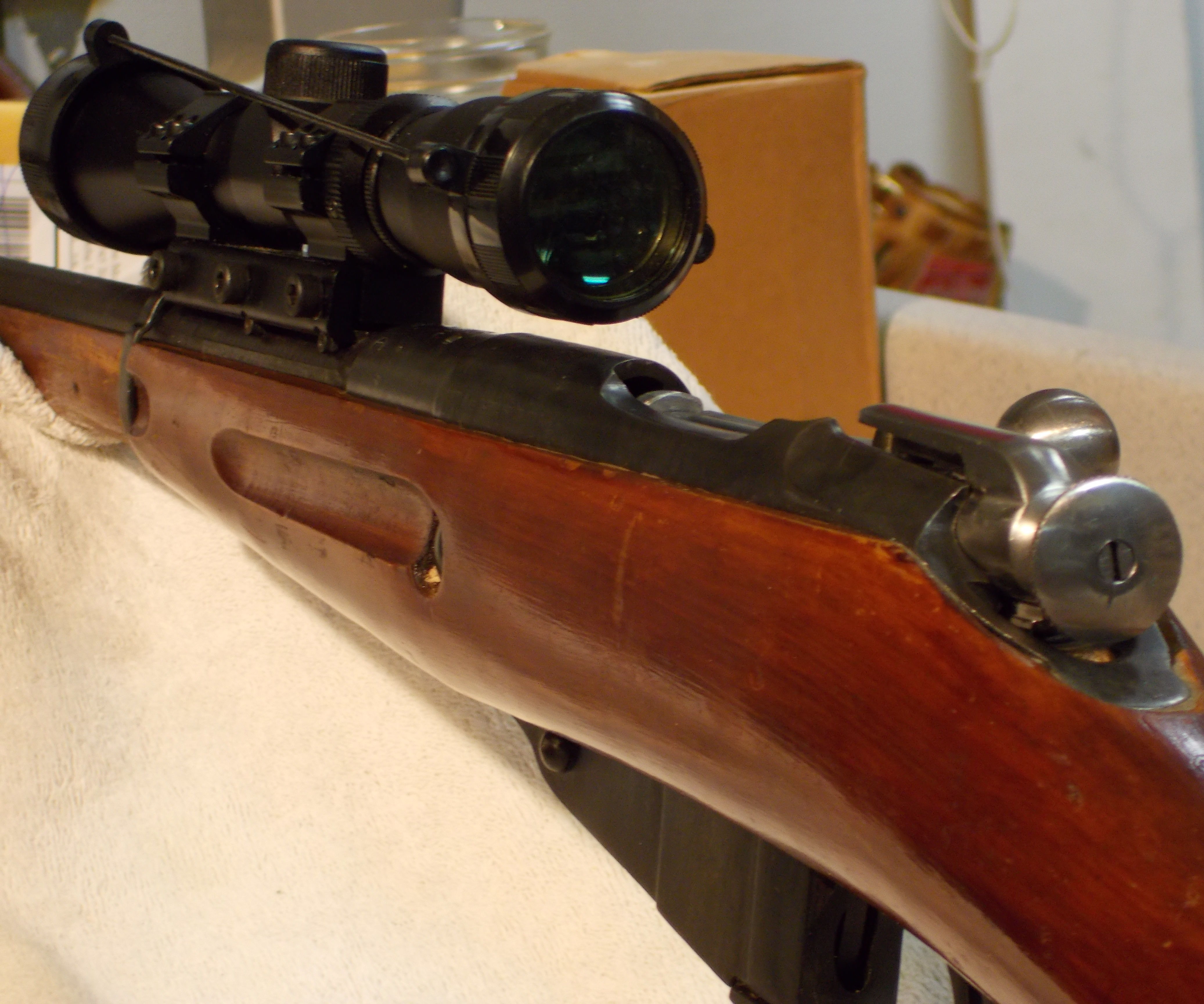 Mosin Nagant Scout Scope With Leapers Accushot 1" Mount