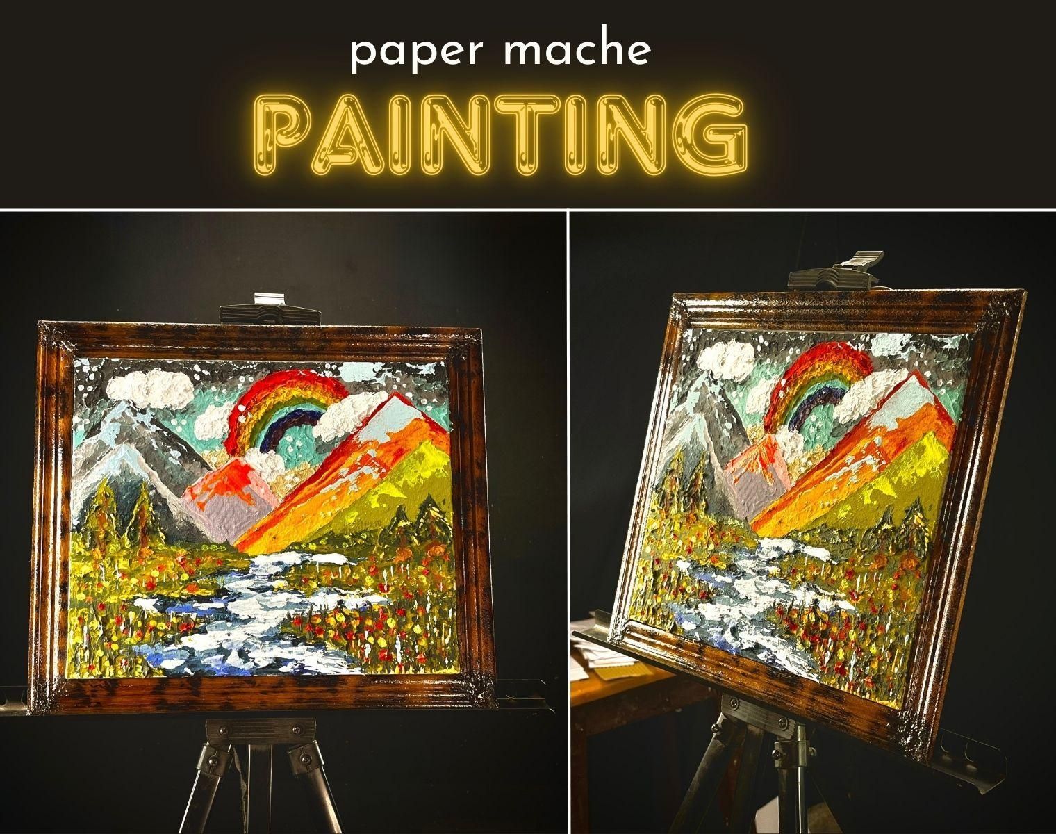 A Paper Mache Landscape Art