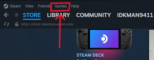 Adding the Game to Steam Library