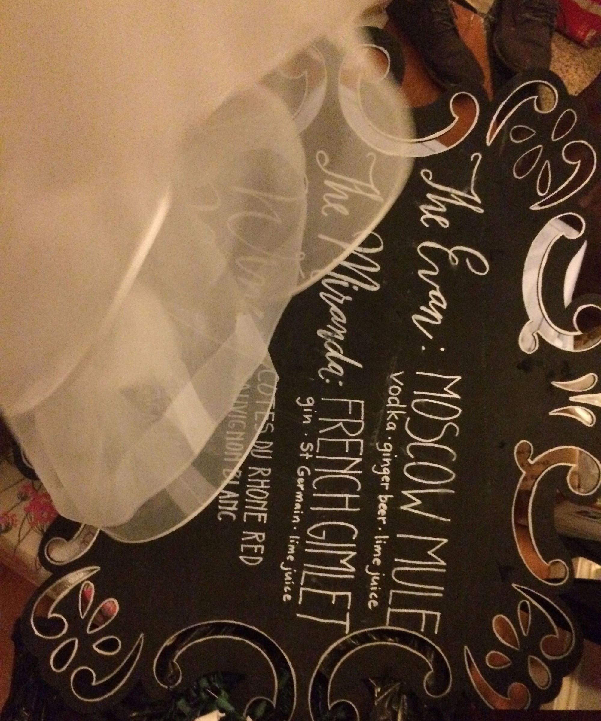 Simple Chalkboard Signage