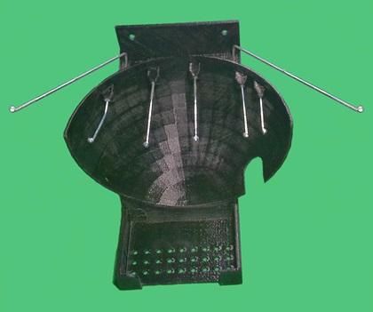 Utility Sink Rack Made Using Upcycled Bicycle Spokes