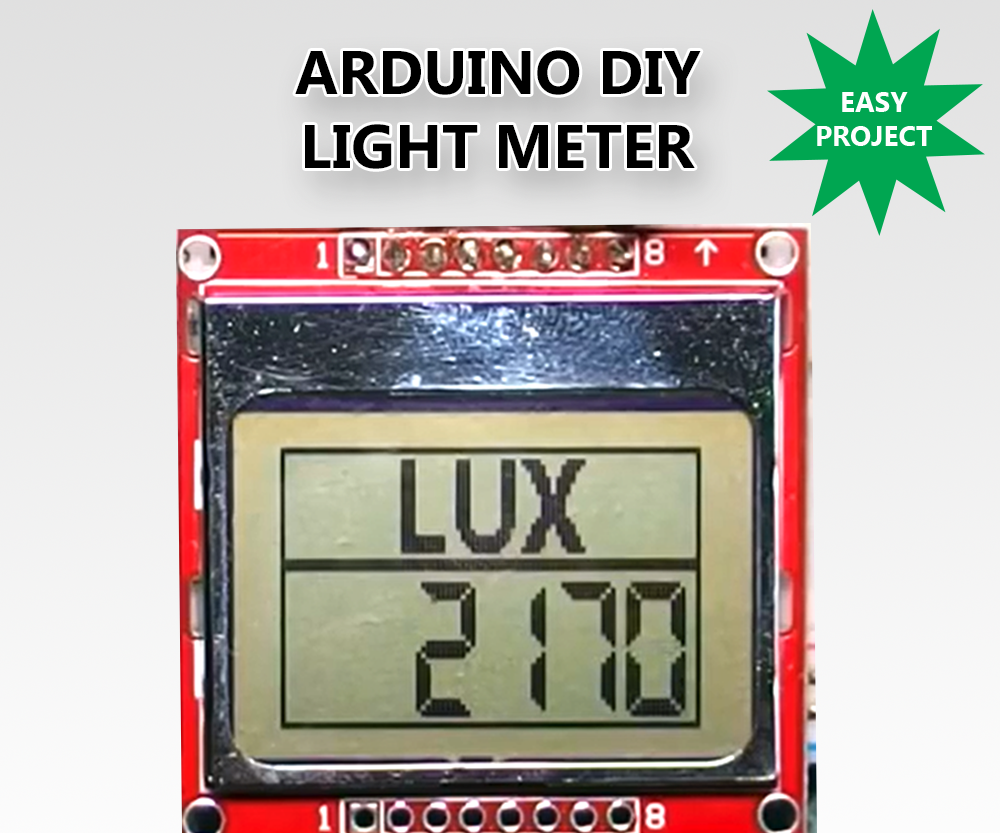 Arduino DIY Light Meter With BH1750 Sensor