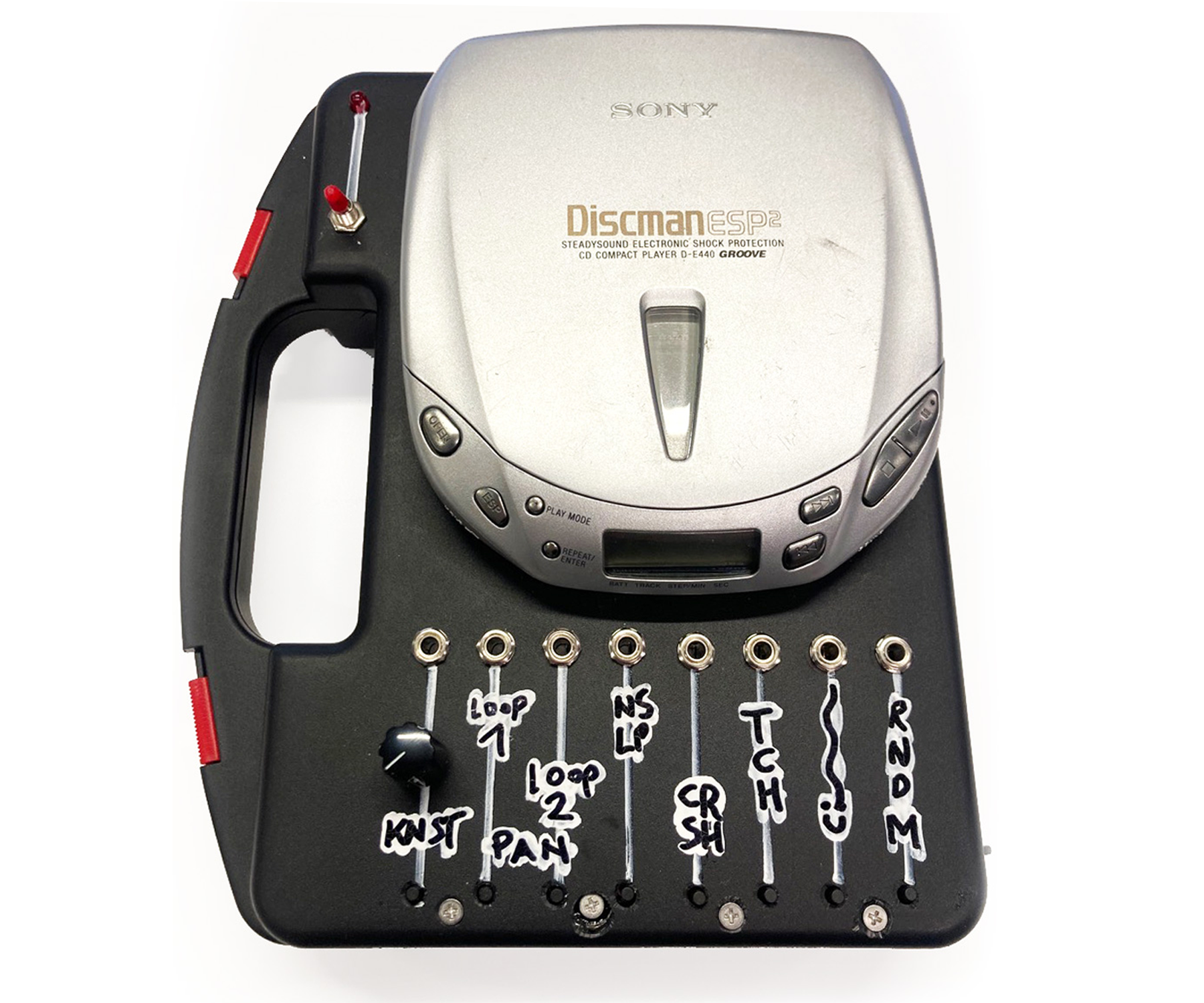 Sony Discman With Buttons and Trigger Input. Circuit Bending