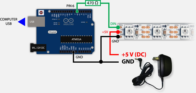 How to Drive WS2812 LED Strip With Arduino