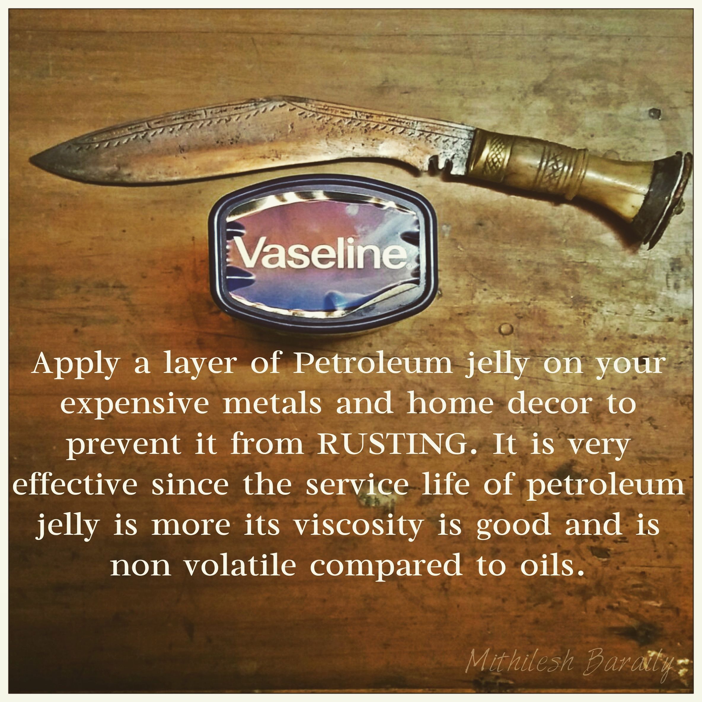 Rust prevention in metals