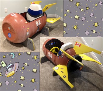 MoonPi, the Rain Barrel Kids Play Rocket
