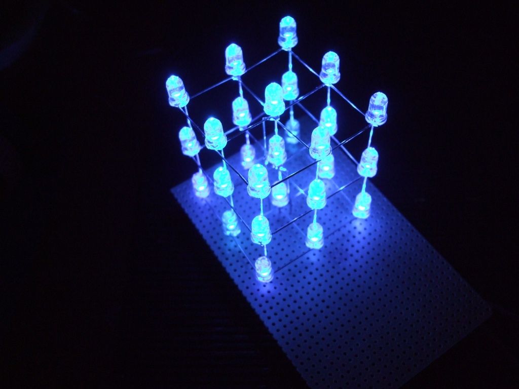 LED Cube 3x3x3 With ATMEGA8