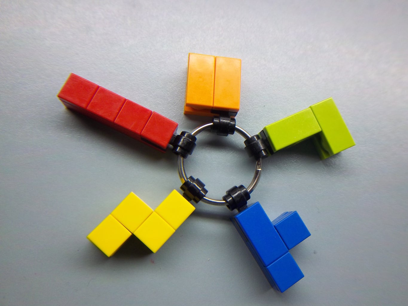 LEGO Tetris Keychains