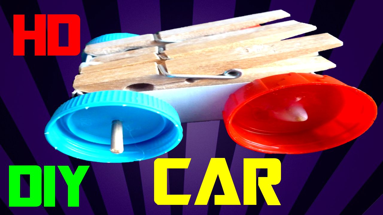 How to Make a Rubber Band Car Toy!