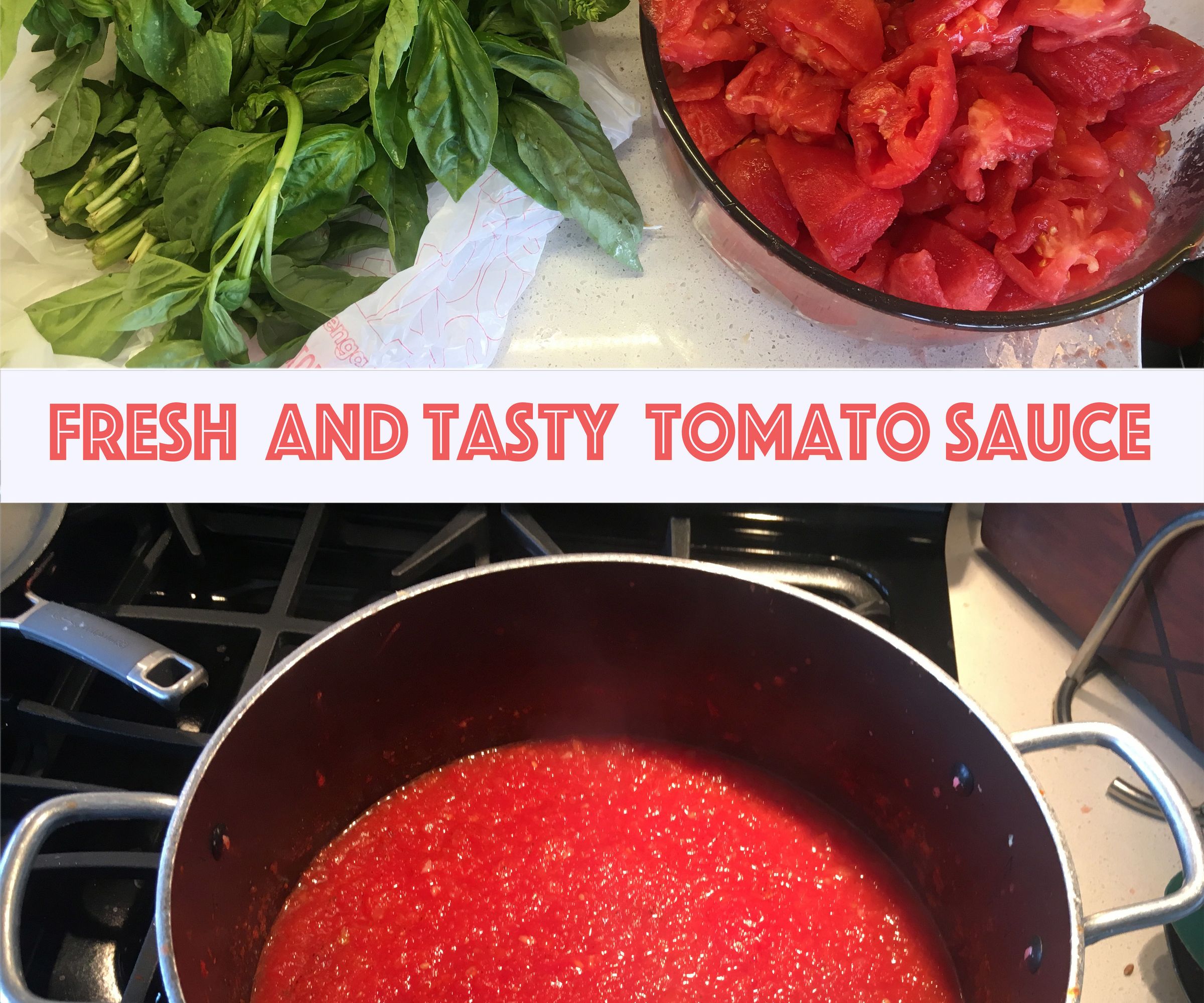 Fresh Tasty Tomato Sauce ( never eat canned sauce again) 