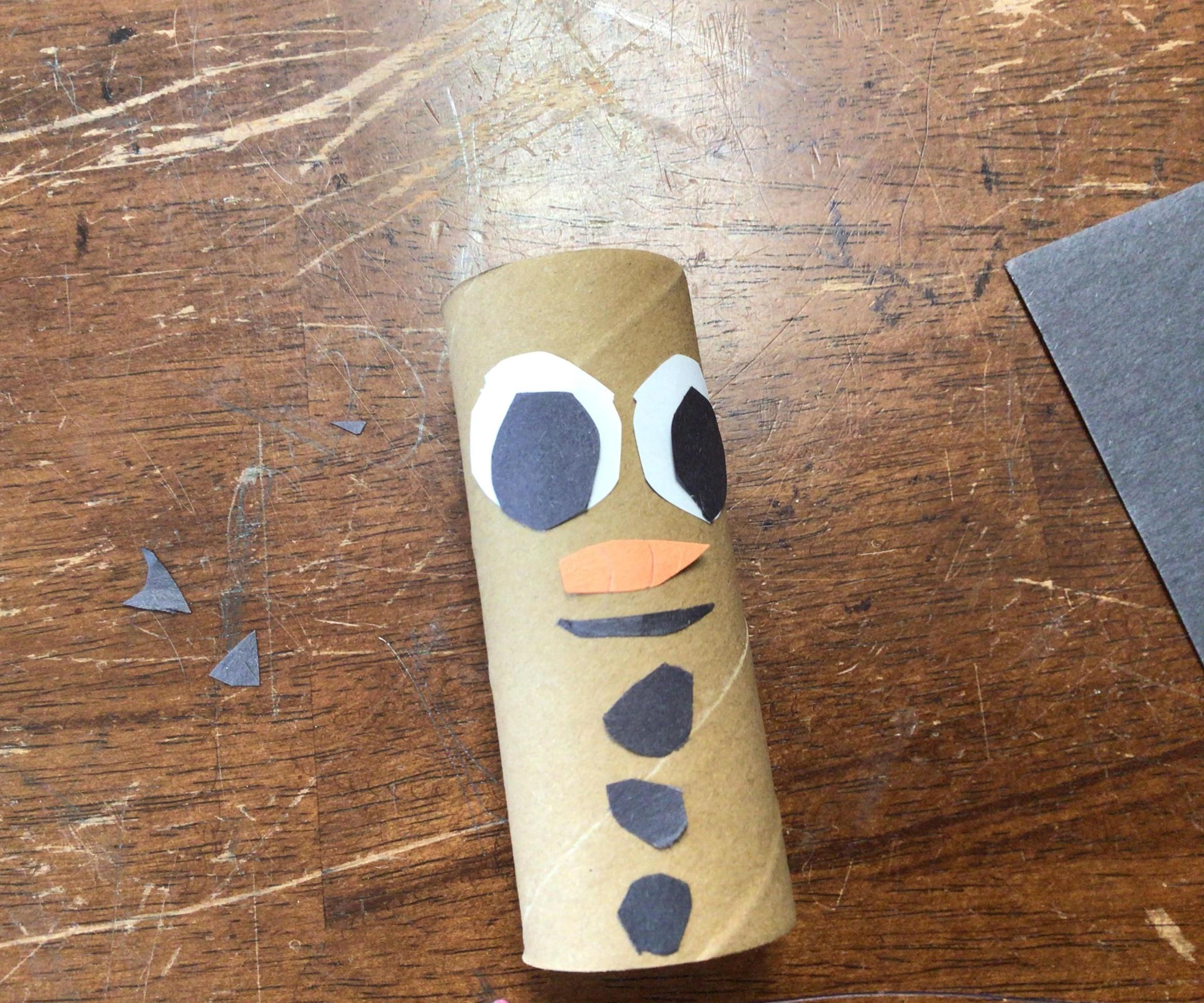 Toilet Paper Roll Snowman