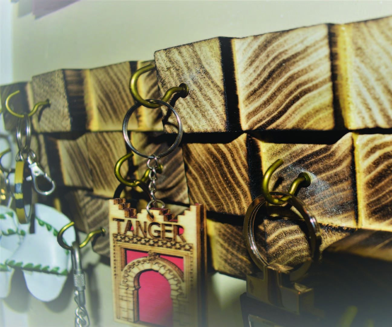 Burnt Wooden Keychain Hanger