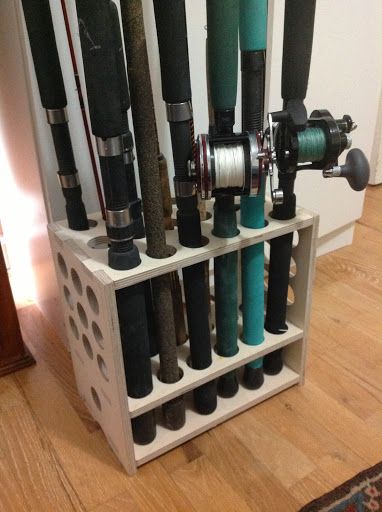 Fishing Rod Rack - Compact and Freestanding - Made With CNC Router